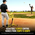 thumbnail image 3 of Dual-Wheel Baseball and Softball Pitching Machine with 11 Adjustable Angles and 4 Speed Settings, 3 of 6