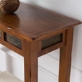 thumbnail image 3 of Leick Furniture Rustic Slate Hall Wood Stand in Oak Finish, 3 of 6