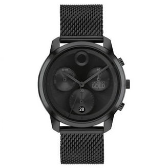 MOVADO BOLD 3601049 TREND BLUE CHRONOGRAPH DIAL BLACK SILICONE