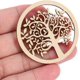 thumbnail image 1 of Mini Árbol de la Vida TUNC Redondo de 48 Piezas Escultura de Placa de Madera Sin Terminar 2 Pulgadas Sencillez, 1 of 5