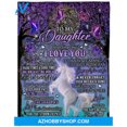 thumbnail image 1 of Gift For Daughter Blanket, To My Daughter Never Forget That I Love You Fleece, 1 of 3