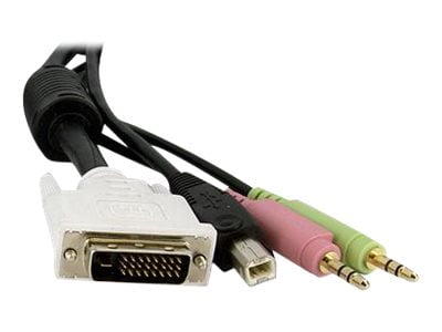 StarTech 10 ft 4-in-1 USB DVI KVM Switch Cable with Audio - Thumbnail 5