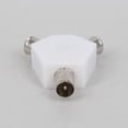 thumbnail image 1 of Cable Aerial Three-way Splitter Male To Female TV Adapter Connectors Coaxial, 1 of 6