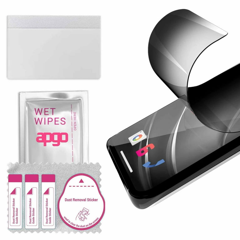 apgo [3-Pack] Privacy Matte Hybrid protective glass compatible