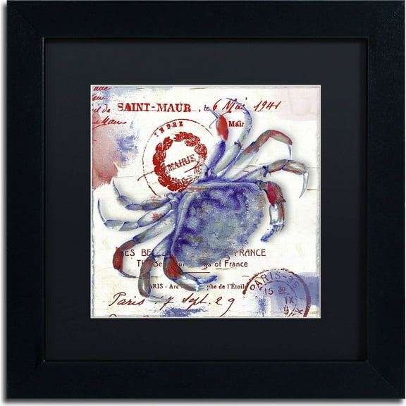 Trademark Fine Art "Oceania I" Canvas Art by Color Bakery, Black Matte, Black Frame