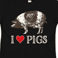 thumbnail image 4 of Inktastic I Love Pigs Vintage Farm Boys or Girls Toddler T-Shirt, 4 of 5