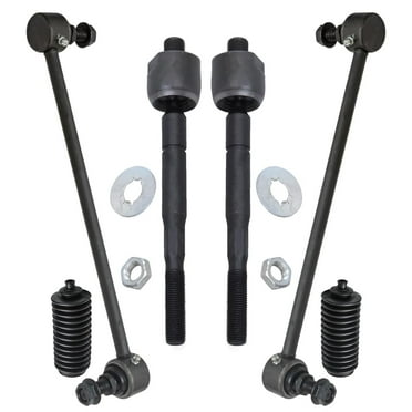 Detroit Axle - Front Suspension Kit for Acura 2007-2013 MDX 2 Sway Bar End Links 2 Inner Tie Rod Ends 2 Boots 2008 2009 2010 2011 2012 Replacement