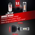 thumbnail image 4 of Kit de conversión de bombillas LED para faros delanteros de motocicleta H4/9003, haz alto/bajo, 6000 K, súper blanco Adepaton FLD-3010, 4 of 6
