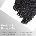 thumbnail image 3 of ASHINE Burmese Curly Bundles Human Hair 10A Brazilian Virgin 18 inches Double Weft Natural Black Color Glueless for Women, 3 of 5