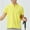 Yellow, variant on Jyeity Half-Zip Shirts for Men Casual Dry-Fit Breathable Short Sleeve,Crewneck T Shirts Tops Sporty T Shirts