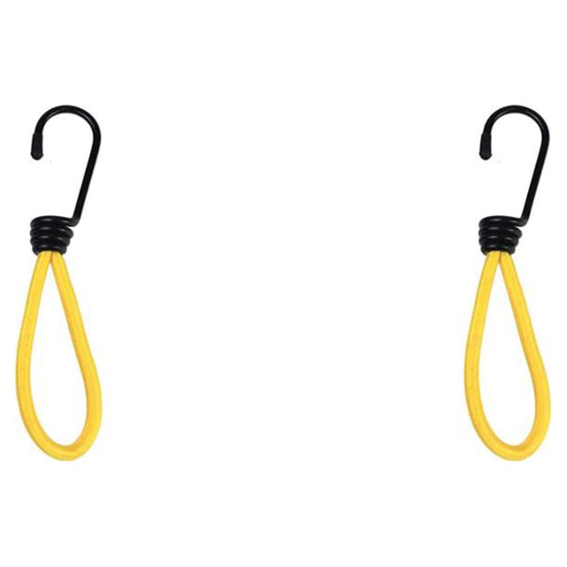 Toystoory 2 uds. Cuerda elástica elástica para tienda con gancho, cuerdas elásticas, accesorios para tienda Amarillo 2Conjunto