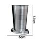 thumbnail image 2 of Taza para acampar, taza plegable para acampar, portátil, para viajes al aire libre, taza plegable desmontable MFZFUKR CPB-US-CJZ572-1, 2 of 5