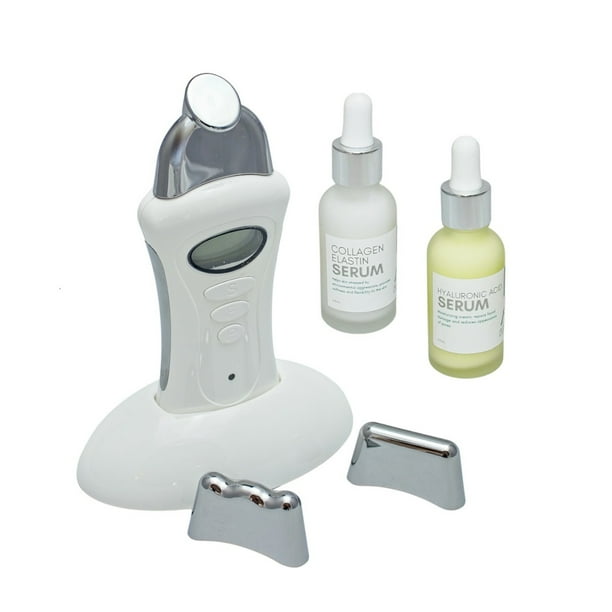 Set antiedad con galvánica facial y corporal y sueros con ácido hialurónico y colágeno AllSkin