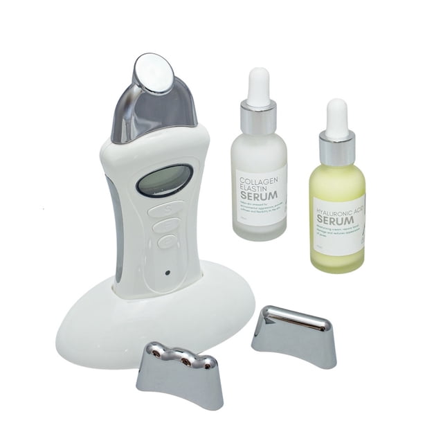 Set antiedad con galvánica facial y corporal y sueros con ácido hialurónico y colágeno AllSkin