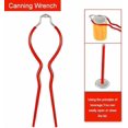 thumbnail image 4 of Canning Supplies Starter Kit - 7 Pieces Stainless Steel Canning Set Tools: Steamer Rack,Canning Funnel,Jar Lifter,Wrench, Tongs,Lid Lifter/Bubble Remover Tool, for Canner/Pot, Beginner (Red), 4 of 6