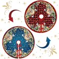 thumbnail image 1 of Escena de Navidad reversible con estampado de madera, 36 pulgadas, clothmile, 1 of 9