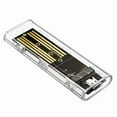 thumbnail image 5 of M.2 NVMe SSD Enclosure USB 3.2 Gen 2 10 Gbps Transparent External Drive Case for PC La pwm25, 5 of 6
