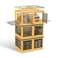 thumbnail image 6 of 3Pcs Foldable Storage Bins with Lids & Doors, 6 of 10