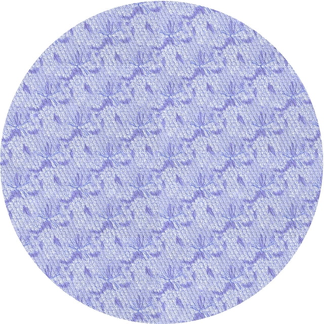 Ahgly Company Machine Washable Indoor Square Transitional Purple Mimosa Purple Area Rugs, 3' Square