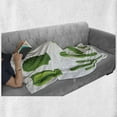 thumbnail image 6 of Cactus Soft Flannel Fleece Throw Blanket, Print Cartoon Style Image Hot Mexican Desert Plant Cactus Types with Spikes Image Art, Cozy Plush for Indoor and Outdoor Use, 50" x 60", Green, by Ambesonne, 6 of 6