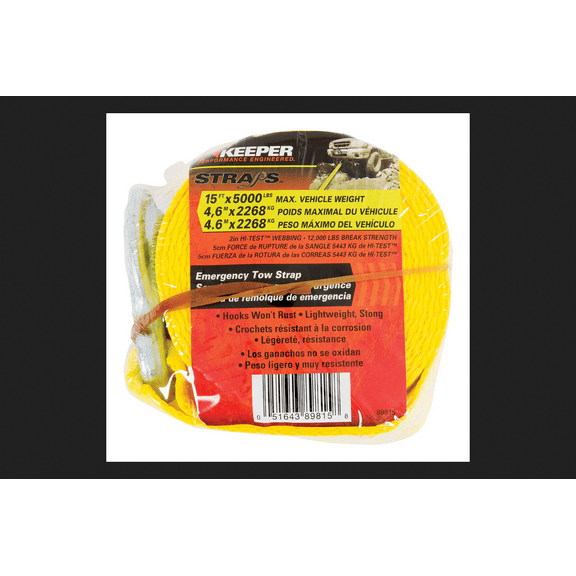 TOW STRAP,15'X2" 5 PACK