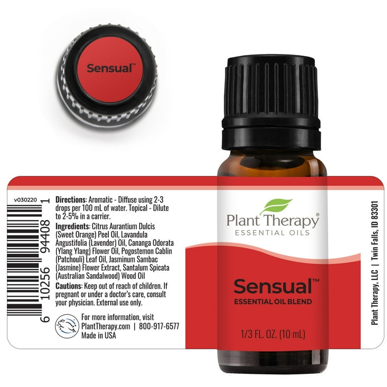 Plant Therapy Sensual Synergy Essential Oil Blend 10 ml (1/3 fl. oz.) 100% Pure, Undiluted, Therapeutic Grade