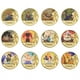 thumbnail image 3 of Moneda de oro bañada en oro de Dragon Ball, Son Goku, Vegeta, monedas conmemorativas, colección de periféricos de anime clásicos para niños, juguetes de recuerdo, 3 of 6