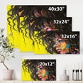 thumbnail image 4 of Designart ' Abstract Colorful Fantasy Portrait Of A Young Woman I ' Modern Canvas Wall Art Print, 4 of 4