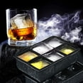 thumbnail image 4 of Premium Silicone Ice Cube Tray with Lid - Square 6-Cavity Ice Cube Maker Molds, 4 of 7