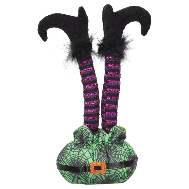 FELTECHELECTR Accesorio de fotografía para decoración de piernas de Halloween con rayas y patas invertidas