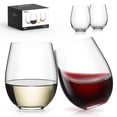 thumbnail image 1 of Juego de 4 copas de vino LUNA & MANTHA Stemless, 530 ml, cristal, 1 of 7