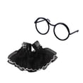 thumbnail image 2 of mdesiwst 1 Set Cute Hamster Costumes Mini Princess Dress And Metal Round Glasses Chipmunk Dress Up Outfit for Small Pets Daily Wear Photo Props, 2 of 8