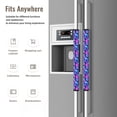 thumbnail image 4 of Refrigerator Door Handle Covers Set of 2, pink flower happy Skull Adjustable Non Slip Fridge Handle Covers, Appliance Handle Covers for Dishwasher Cuteness Oven Kitchen Decor, 4 of 6