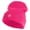 Magenta, variant on Lady Red Hat Iron on Patched 12 Inch Long Knitted Beanie - Magenta OSFM