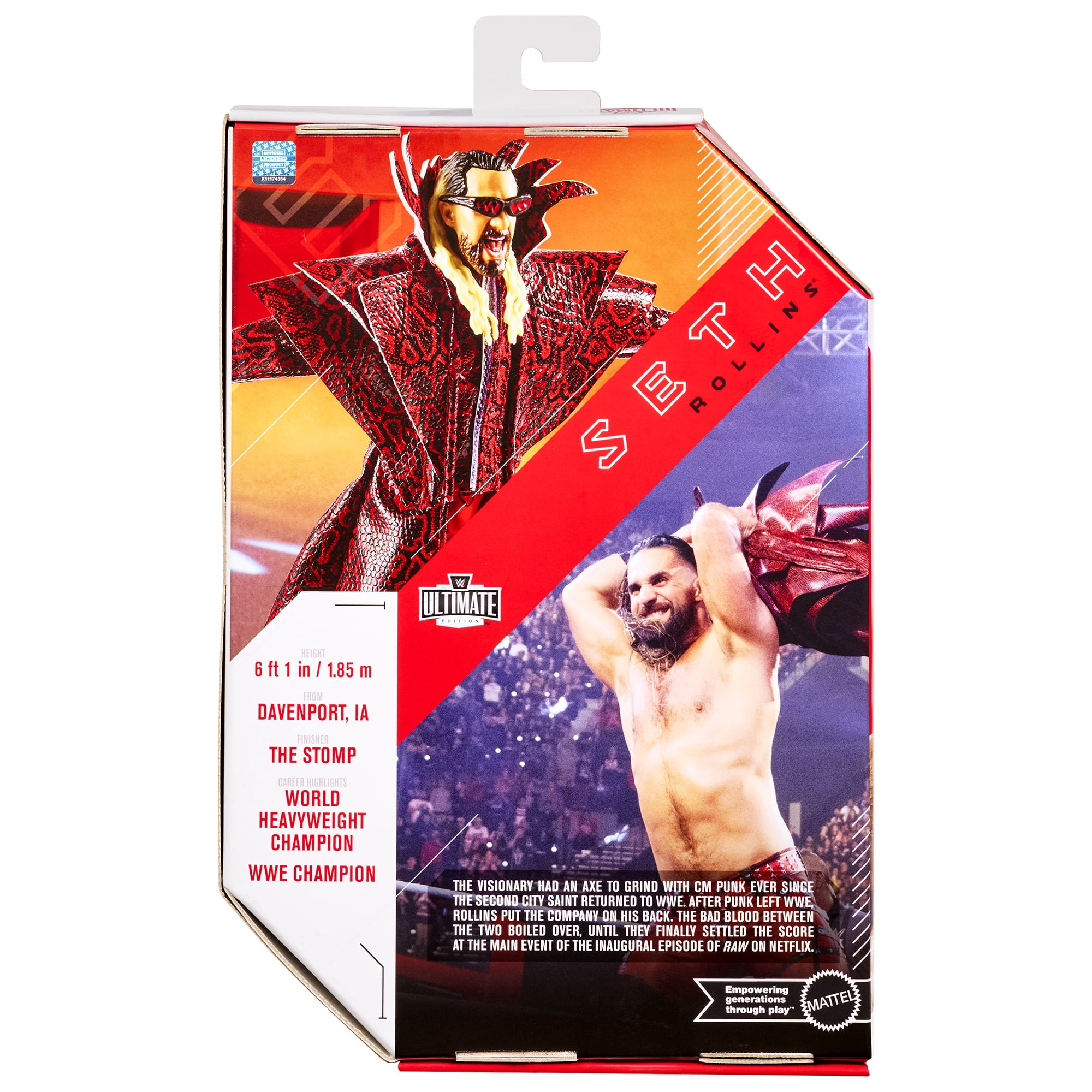 Seth Rollins (Red & Black) - WWE Ultimate Edition 30 Mattel WWE Toy Wrestling Action Figure