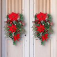 thumbnail image 4 of Creative Christmas Wreath Decor Christmas Inverted Tree Festival Door Hanging Christmas Door Wreath Curtain Door Decoration, 4 of 5