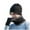 Black, variant on Generic Knitted Hat Knitted 3PCS Scarf Hat Gloves Winter Men's Windproof Winter Warm Fleece Hat Men's Mens Thermal Womens Hat Men's Winter Knitted Windproof Hat Scarf Gloves Set