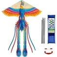 thumbnail image 6 of Large Phoenix Kite for Kids Adults Beginner, 100 x 71 Inch Single Line Colorful with Tail Kite with Winding Handle and Line Outdoor Beach Park Flying Games Activities Birthday Gift, 6 of 7