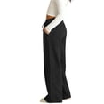 thumbnail image 6 of OGLCCG Jeans for Girls Teens High Waisted Drawstring Wide Leg Faux Denim Pants with Pockets Strechy Pull On Loung Pants 7-16 Years, 6 of 7