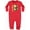 Red, variant on 2025 Year of the Snake Chinese New Years Baby Fleece Romper