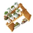 thumbnail image 3 of Desktop Flower Rack,Table Top Bamboo Plant Desktop Flower Shelf Desk Flower Pot Holder High Capacity, 3 of 6