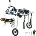 thumbnail image 1 of VEVOR Fauteuil Roulant pour Animaux à 2 Roues pour Pattes Arrière Fauteuil Roulant/chariot pour Chien Réglable(S), 1 of 9