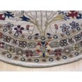 thumbnail image 3 of EORC Eastern Rugs OT31IV4X4R 4 ft. Hand-Tufted Wool Ivory Traditional Oriental Morris Rug, 3 of 6