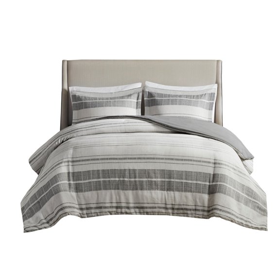 Gracie Mills Naxos 3 Piece Stripe Duvet Cover Set - GRACE-15822