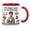 Red, variant on Funny Coffee Mug Lazy Comfort Drinkware Ceramic Tea Cup Present for Relaxed Mornings and Afternoons