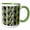 Green/White, variant on 3drose, Pattern Style of Budgie Budgerigar Bird Pet Cockatiel, 11oz Magic Transforming Mug