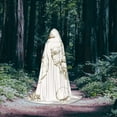 thumbnail image 5 of Honeii Hand Drawn Goose Print Poncho Cape, Cloak Coat, Snuggly Hooded Wearable Blanket, Hooded Cape For Teenagers,Halloween Costumes-Medium, 5 of 7
