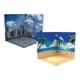 thumbnail image 1 of 2 piezas 1:12 escala pantalla telón de fondo estacionamiento diorama organizador caso para figuras accesorios, 1 of 9