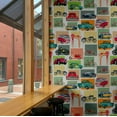 thumbnail image 4 of S4Sassy Retro Vehicles Wallpaper - Commercial Space Wall Covering, 25" x 60" Self-Adhesive Textured Vinyl Wall Paper, Decorative Walls Wrap, Easy DIY Walls Covering For Retail, Office Spaces - Multi, 4 of 8