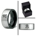 thumbnail image 4 of Grey Rings Set Gamer Tungsten Handmade Fashion Dome Ring 12 Mom Men Gay Dad 70S 8mm Man, 4 of 8